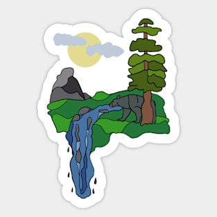 Wildnis Sticker